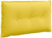vidaXL Coussin de dossier Jaune clair 80 x 19 x 50 cm Tissu