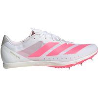adidas Distancestar Spikes Unisex - wit, roze, Maat 39