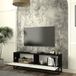 [en.casa] Tv-meubel Verpsboga lang frame 135x32x47 cm zwart