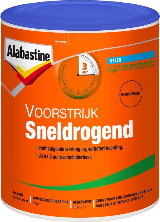 Alabastine Voorstrijk Sneldrogend - Transparant - 1 L