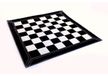 Merkloos Schaakbord Roll-up schaakbord - 19 x 19 inch - Echt leer - Zwart