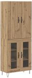 vidaXL Highboard Artisan Eikenhout 69,5 x 34 x 180 cm