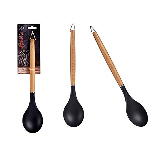 DKD Home Decor Pollepel, bruin, nylon, beukenhout, 7 x 2 x 32,5 cm