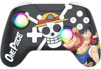 Subsonic Draadloze Bluetooth gamecontroller One Piece Luffy Fishman, compatibel met Nintendo Switch OLED, programmeerbaar en oplaadbaar, zwart