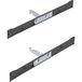 PEKA 100.0892.43 Voorhouderset KB 150/200 mm voor hoge kaststandaard, staal antraciet, zilver