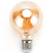Aigostar Ampoule à incandescence Edison Vintage, E27 6W LED décorative antique, ampoule à incandescence blanc chaud 2200K, verre ambré, G80, idéal pour éclairage nostalgie et rétro, 3 pièces