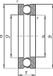 UBC Bearing 51110 Groefkogellager, axiaal