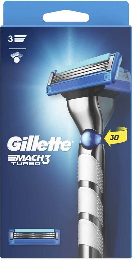 Gillette Mach3 Turbo 3D Scheersysteem incl 1 Mesje