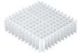 NeoLab 2-2885 rasterinzetstukken economy voor Kryoboxen 133 mm x 133 mm x 50 mm voor 8,5 mm diameter, raster