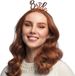 Boland - Metalen diadeem 'Bride' roségoud