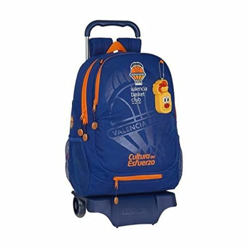 Valencia Basket Safta schoolrugzak met trolley, 330 x 150 x 430 mm