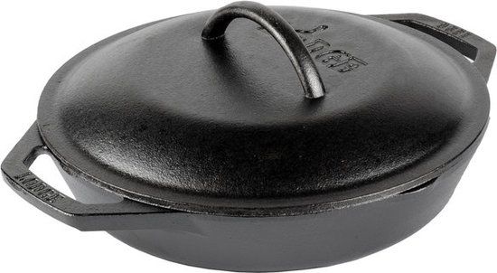 Lodge Cast iron Lodge Gietijzeren deksel 26,04 cm - Zwart