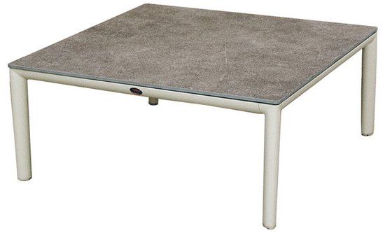 Oosterik Home Keystone lounge tafel sunny creme B 90 x D 90 x H 38 cm