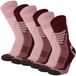 Xtreme Sockswear Wandelsokken - 6 Paar – Wandel Sokken Unisex – Katoen met Coolmax – Multi Burgundy – Maat 39/42