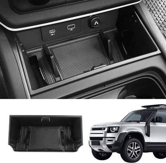 Bomely opbergbox voor de middenconsole, compatibel met Land Rover Defender 2020-2025