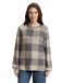 Tom Tailor - Shirt met lange mouwen en patroon - Maat XXL - black taupe cosy check