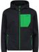 CMP Kinderjas met capuchon, maat 4 jaar, polyester, antracite/deep mint