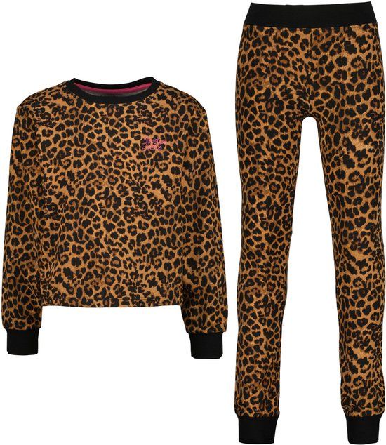 Vingino - Welyna - Meisjes - Pyjamas - Multicolor Brown - Katoen/Elastaan - Maat 146-152