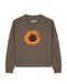 Watapparel Sweatshirt 'Sonnenblume' bruin / chocoladebruin / donkergeel