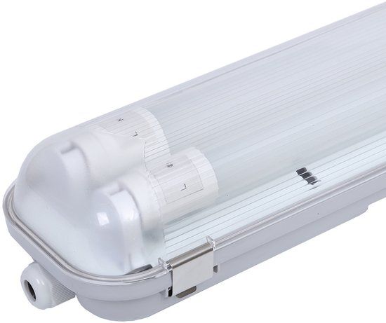 HOFTRONIC 10x LED TL Armatuur 150 cm - 6000K Daglicht wit - 2x24 Watt - IP65 Waterdicht