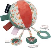 Les Déglingos - Activiteitenbal Melimelos het hert - Rammelaar bal met diverse hangers - 14 cm