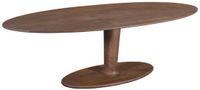 DÉJA Living Eettafel Xàtiva - Ovaal Donkerbruin Mangohout - 200x100x76cm
