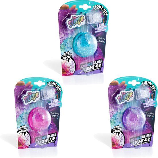 So Slime Light-Up Cosmic Crunch - 1 stuk - meerkleurig - speelgoed met verlichting