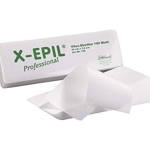 X-Epil vliesstrips 100 vellen kort 23 x 7,5 cm