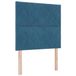 vidaXL Donkerblauw Boxspring Bed 120 x 200 cm Fluweel