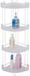 MSV SHELF badkamer 4 niveaus 25X25X87 CM zilver