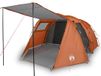 vidaXL Tunneltent 4-persoons waterdicht grijs en oranje