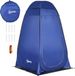 Outsunny Tente de douche pop-up - Tente d'habillage pliable - Tente de toilette mobile pour camping - Bleu foncé