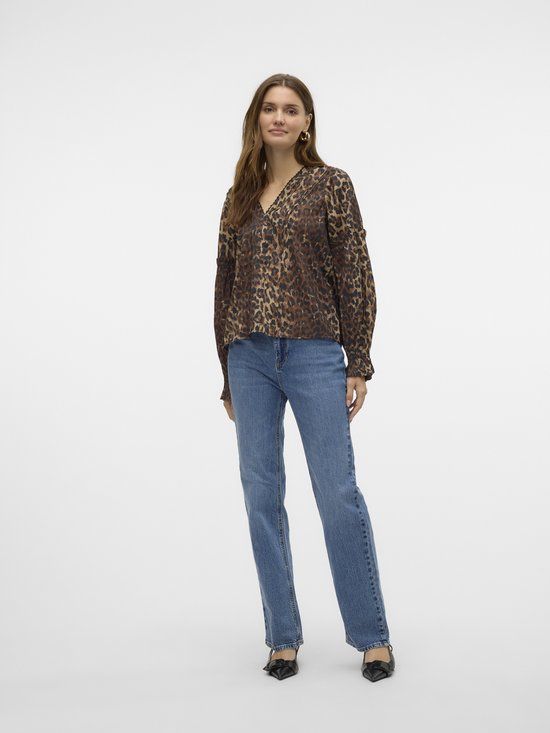 VERO MODA VMTESSA High Waist Straight Jeans - Medium Blue Denim