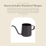 Cosensi cafetière acier inoxydable, 250 ml avec bec verseur long.