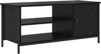 vidaXL TV-kast 100 x 40 x 45 cm Zwart Eiken Bewerkt hout