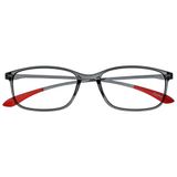 Opulize Ice Super Lichtgewicht Leesbril Kristal Grijs Vrouwen Mannen Scharnieren Met Veer R61-7 +2,50