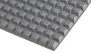 RS PRO Zelfklevende voeten, lijm, vierkant, 5,8 mm, grijs, ø 12,7 mm, PUR, 65,6 °C max, verpakking van 100 stuks