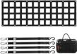 Filet de hayon, 60 X 18 pouces, filet de benne robuste pour camion, 4 sangles réglables