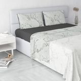 Italian Bed Linen Fashion beddengoedset Made in Italy, microvezel, marmer, tweepersoonsbed