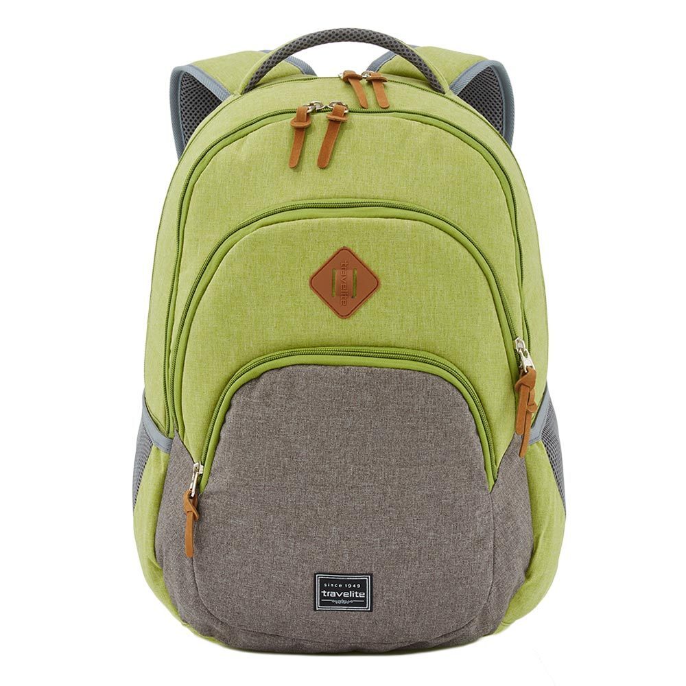 travelite Basics Backpack Melange green/grey Groen