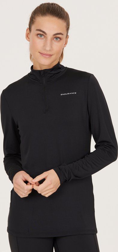 ENDURANCE Jaelyn Langarmshirt - Dames - Zwart - Maat M