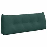 vidaXL Coussin de dossier Vert foncé 120 x 24 x 50 cm Velours