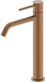 Wiesbaden Style XL Wastafelkraan Hoog - Geborsteld Brons Koper PVD