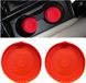 Shenzhen Haorui Industrial Technology Co., Ltd. Sous-verres pour porte-gobelet de voiture en silicone - Sous-verres de voiture antidérapants - Porte-gobelet universel - Accessoires de voiture - Tous véhicules - Rouge