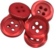 BOTIBOTON 50 parelmoeren knopen - 5 maten en 11 kleuren om uit te kiezen - Gemaakt en verzonden vanuit Spanje (Rood, 12 mm)
