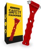 Innovaland - Veiligheidshamer Auto - Rood - Met Houder