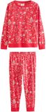 Next - Dames - Matching Family kerstpyjama met lange mouwen - Rood