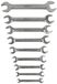 KS Tools 964.2240 RVS steeksleutelset, gebogen, 9-dlg