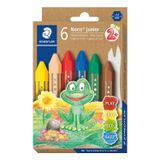 Staedtler Noris Junior craie à la cire, étui de 6 pièces