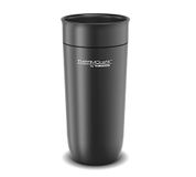 THERMOS TC DAILY DRINKING MUG 0,36 l zwarte thermobeker van roestvrij staal, 6 uur warm/12 uur koud, absoluut lekvrij, voor universiteit, kantoor